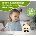 thumbnail image 4 of Panda Night Light, Led Squishy Panda Novelty Lamp, 3 Level Dimmable Nursery Nightlight, Rechargeable Touch Lamp for Breastfeeding Toddler Baby Kids Decor,Cool Gifts Panda Datou, 4 of 5