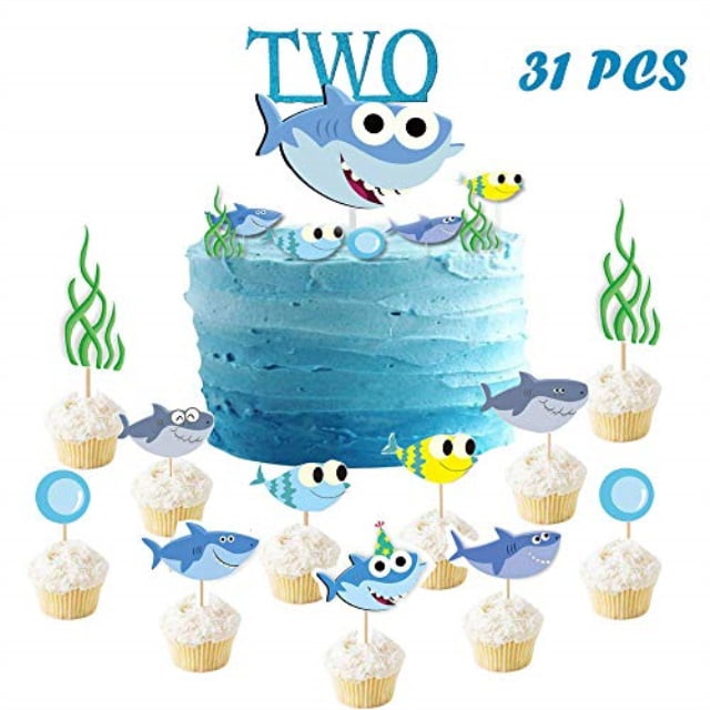 baby shark cake decorations walmart