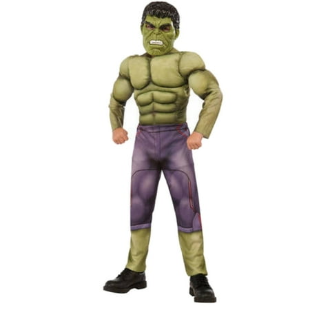 Boys Marvel Avengers Incredible Hulk Muscle Halloween Costume