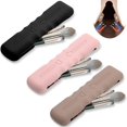 thumbnail image 1 of 3 Pack Travel Makeup Brush Holder Organizer, Silicone Makeup Brush Organizer, Portable Makeup Brush Holder, Soft Makeup Brush Tool Travel Storage Bag, 1 of 5