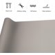 thumbnail image 2 of Pegatinas de cuero artificial, reparación de cuero, parche de cuero reacondicionamiento autoadhesivo 50 x 137 cm, kit de reparación de cuero para sofás, asientos de coche, muebles - gris claro, 2 of 5