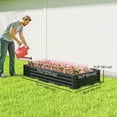 thumbnail image 3 of Outsunny 6x3x1ft Galvanized Raised Garden Bed, Open Bottom, Dark Grey, 3 of 10