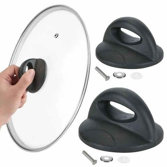 2× Replacement Kitchen Cookware Crock Pot Pan Lid Covers Grip Knob Anti Rust Us