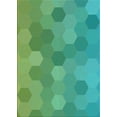 thumbnail image 1 of Ahgly Company Machine Washable Indoor Rectangle Transitional Lime Mint Green Area Rugs, 5' x 7', 1 of 7
