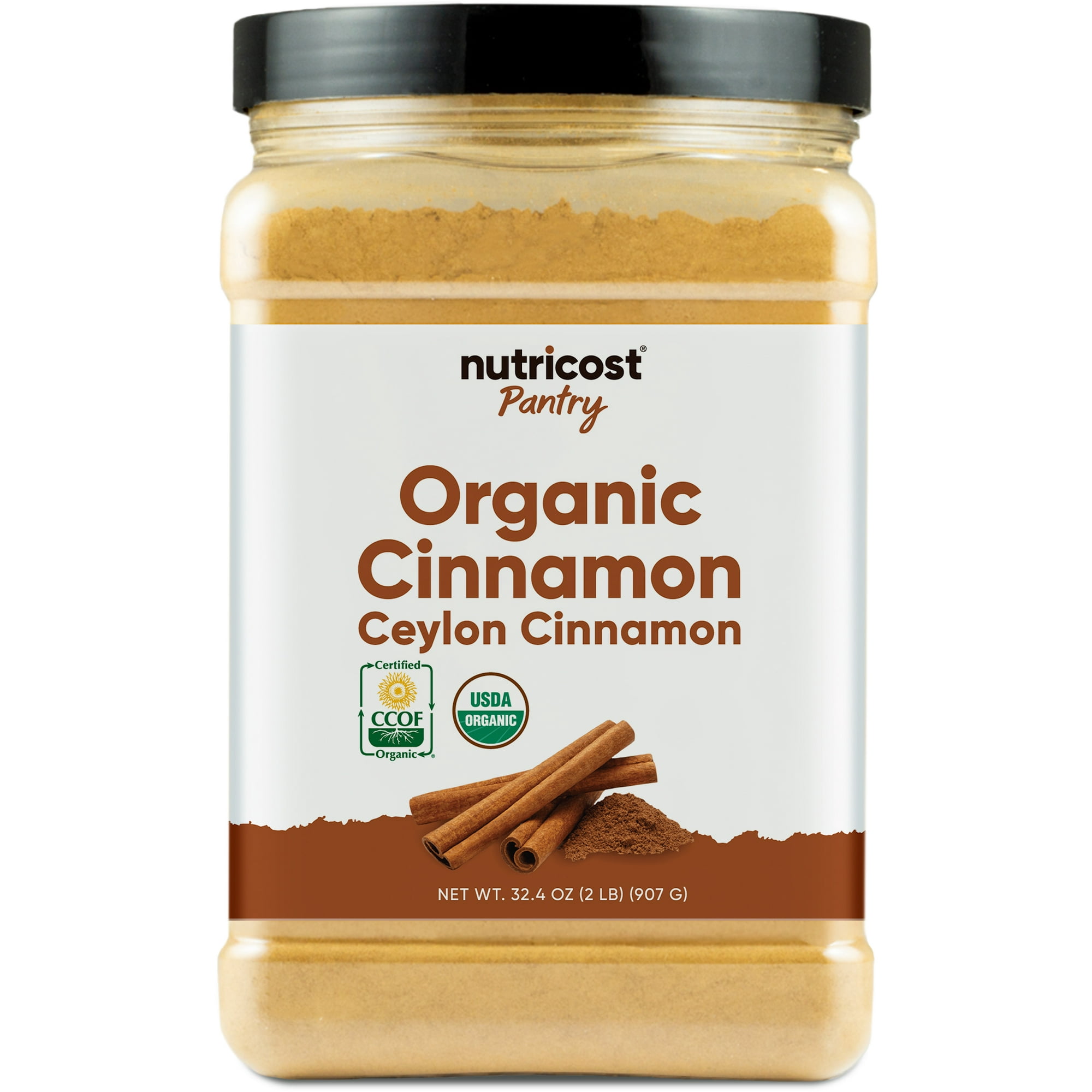 Nutricost Organic Ceylon Cinnamon (2 Pounds) - Gluten-Free GMO-Free
