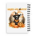 thumbnail image 2 of Happy Halloween Labrador Retriever Witches Hat Pumpkin Carving Spiral Bound Journal Lab Dog Lover Gifts 5x7in Spiral Notebook - 02019, 2 of 5
