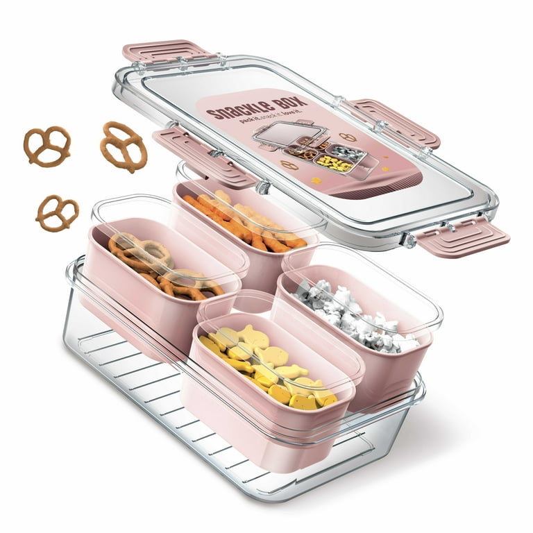Cook With Color 4-Compartment Mini Snackle Box, Charcuterie and