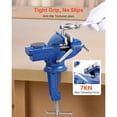 Bench Vise, 3 Inch, Portable Workbench Vice with 360° Swivel Base ...
