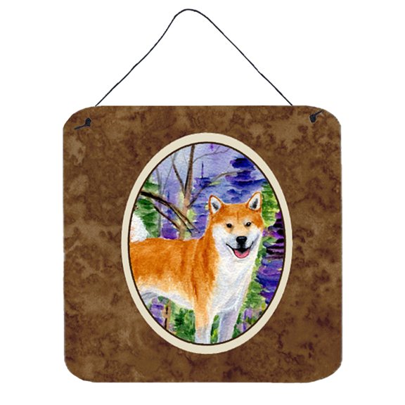 Carolines Treasures SS8629DS66 Shiba Inu Aluminum Metal Wall or Door Hanging Prints, 6 x 6", Multicolor