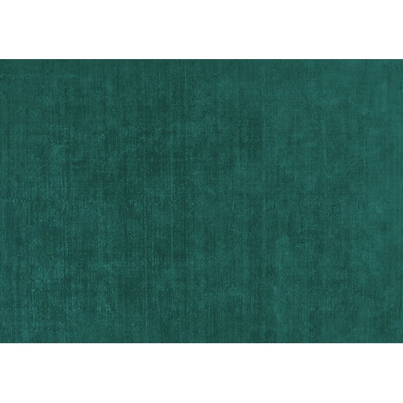 Ahgly Company Indoor Rectangle Solid Turquoise Blue Modern Area Rugs, 7' x 10'