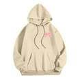 thumbnail image 3 of Cute Bow Y2K Graphic Hoodies for Women Hooded Sweatshirt with Pockets Streetwear Pullover Tops, 3 of 8