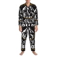 thumbnail image 3 of Pofeuu Not All Those Who Wander Are Lost 1 Print Men's Long Sleeve Pajama Set Pijamas Para Hombres Pijamas Para Hombres Mens Pajamas Set-Medium, 3 of 7