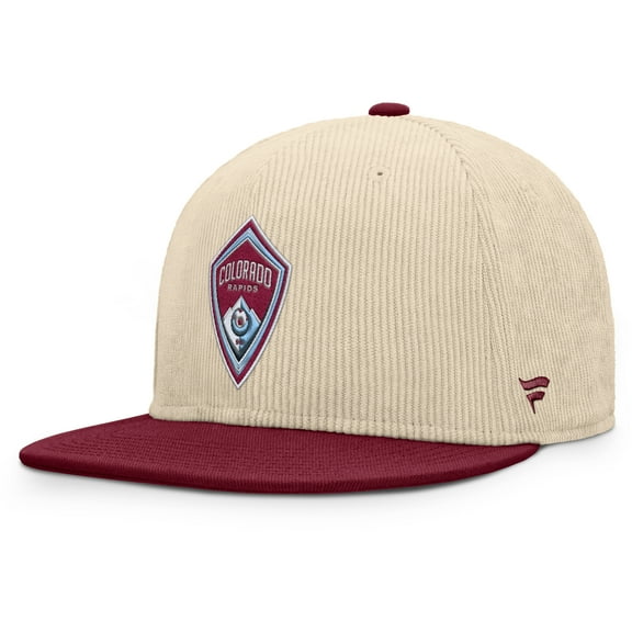 Men's Fanatics Cream Colorado Rapids Tempo Corduroy Snapback Hat