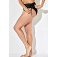 thumbnail image 3 of Swimsuits for All Women's Virtuoso Ruched Side Tie Bikini Bottom, 3 of 5