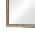 thumbnail image 4 of Mirror with Rectangle Wooden Frame and Washed Look, Brown, 4 of 6