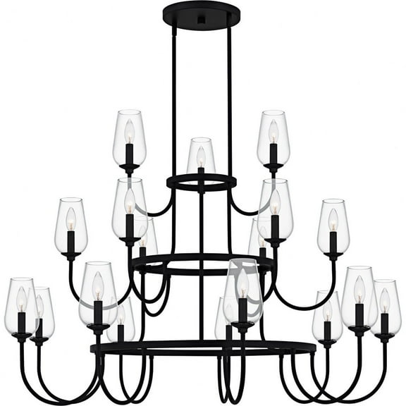 VSC5048MBK Quoizel Lighting Viscount - 18 Light Chandelier-34.75 Inch Tall and 48 Inch Wide