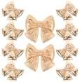 thumbnail image 6 of OUNONA 10pcs Metal Bow Shape Sewing Buttons for Clothes Coat Cloak Sweater Craft Accessories, 6 of 7