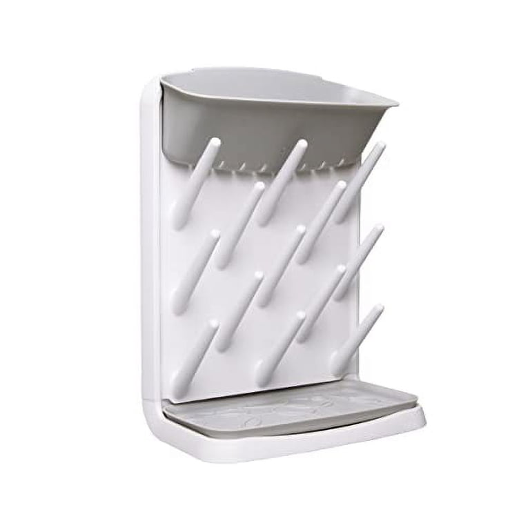 Ubbi Vertical Baby Bottle Drying Rack, Gray photo 1