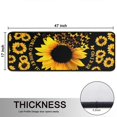 thumbnail image 5 of Kitchen Rugs Sets Of 2,Black Butterfly Sunflower Pattern Anti Fatigue Kitchen Mat Rugs Non Slip Washable,Decorative Kitchen Floor Mats for Kitchen,Sink,Laundry,17"x47"+17"x47", 5 of 5