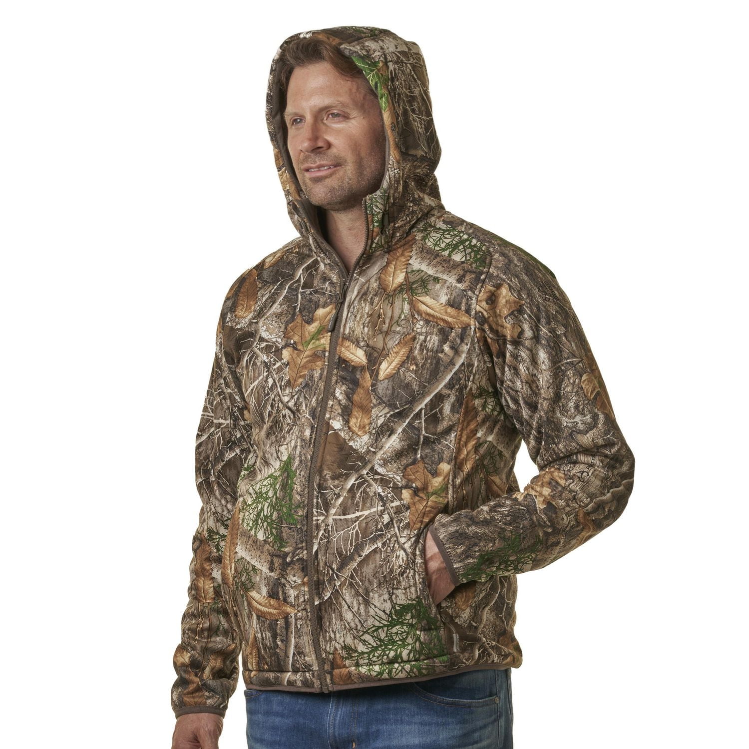 Veste doublée Sherpa à l’épreuve du vent pour hommes de Realtree Edge