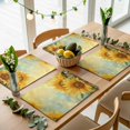 thumbnail image 5 of Sunflower Placemats Set of 6, Yellow Spring Floral Botanical Washable Wipeable Table Mats for Dining Tables, Indoor Outdoor Kitchen Place Mats for Holiday Party Table Decor, 5 of 9