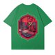thumbnail image 4 of Hazbin Hotel Casual de la moda de las mujeres de manga corta Impreso Cuello Redondo Pullover Tops Verde/3XL, 4 of 4