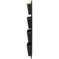 thumbnail image 3 of Linon Four Slot Wall Mailbox, Black and Gold Dots, Assembled, 3 of 5