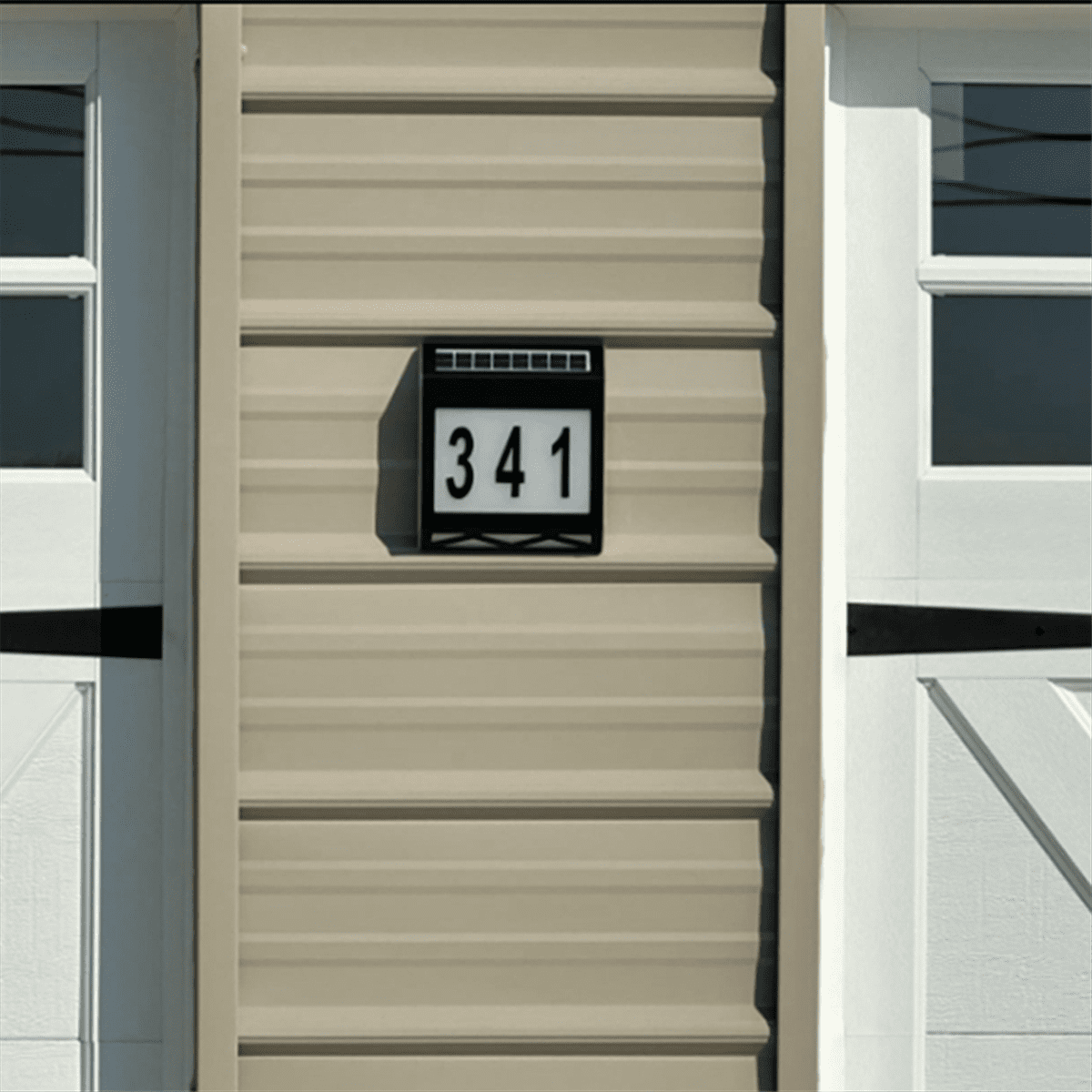 Waterproof Street Sign Solar Digital House Light Number Wall Light Address Sign Number Plate Suitable for Garden B