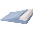 thumbnail image 3 of DMI Bed Wedge Pillow and Triangle Wedge with Elevated Incline for Neck Pain, Headaches, Reflux, Shoulders, Back Pain, Foot Support, Knee Pain or Restless Leg Syndrome, 24x24x7 inches, Blue, 3 of 5