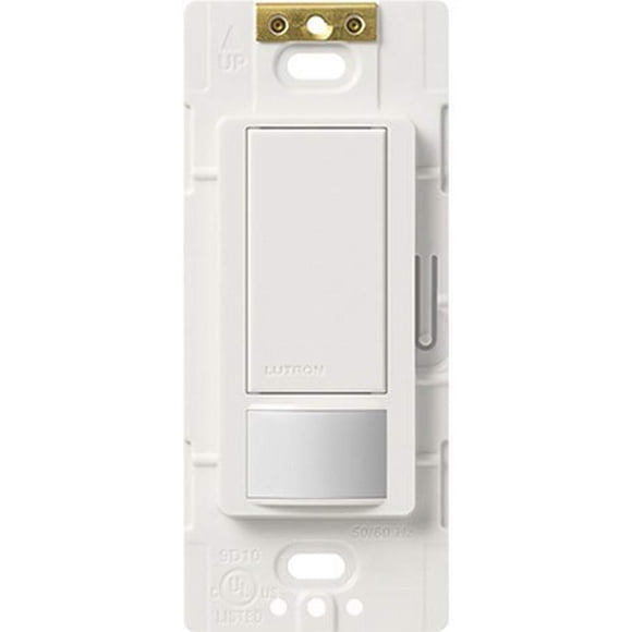 Interruptor electrónico Lutron MS-OPS5MH-WH con sensor de ocupación blanco