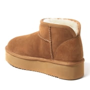 Fireside by Dearfoams Womens Kingston Genuine Shearling Platform Bootie