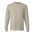 thumbnail image 1 of Hanes Beefy-T Men`s Long-Sleeve T-Shirt, M, Sand, 1 of 1
