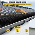thumbnail image 3 of VEVOR 15 FT Gutter Brush Guard, 4.33" Diameter for 5" Gutters - Galvanized Steel Wire, DIY No-Tool Installation, Debris Blocking Leaf Guard, 3 of 12