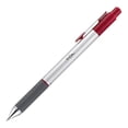 thumbnail image 5 of TUL BP3 Ballpoint, Retractable, Medium Point, 1.0 mm, Silver Barrel, Red Ink, Pack Of 12, 5 of 6