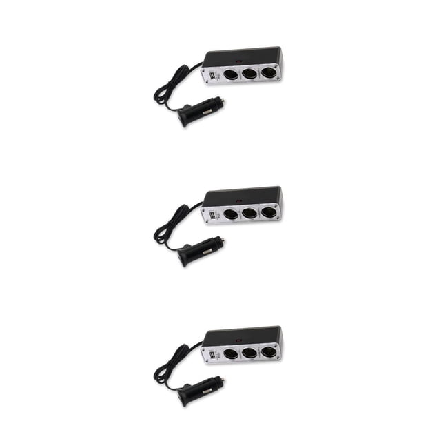 sweethay Power Adapter 12-24V Charger Hubs Professional Splitter Plastic Hub Chargers Charging Cigarettes Auto Lighter Type1 NO1