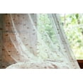 thumbnail image 2 of Vintage Tulle Curtains with Rod Pocket, Pattern Birds and Cages Illustration Freedom Escape Art, Sheer Drape for Wedding Party 2 Panels, 7 Sizes, Mint Green and Brown, by Ambesonne, 2 of 3