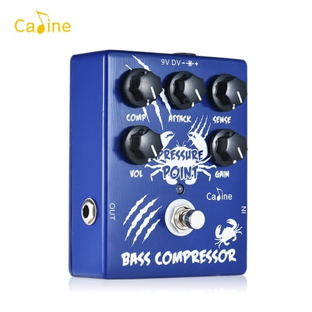 Caline CP-45 Bass Compressor Bass Effect Pedal Aluminum Alloy With True (Best Bass Compressor Pedal 2019)