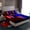 Red Blue, variant on Manfei Neon Light Sword Twin Sheet Sets,Cartoon Gradient Light Twin Fitted Sheet,Red Blue Lines Flat Sheet For Kids,Luxury Bedroom Decor,3-Piece