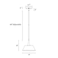 thumbnail image 4 of LNC White and Gold Modern Dome Pendant Light with Brass Finish for Kitchen or Dining Room, 4 of 14