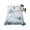 Aqua Blue, variant on Twin Flat Sheet Only Modern Abstract White Ocean Coral Soft Microfiber Cooling Bedding Sheets Brown Background Flat Bed Sheet