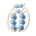 thumbnail image 2 of Dualoai Leg Massager Roller Foam Roller 360 Degree Deep Tissue Massage Tool 15 Point for Blue, 2 of 9