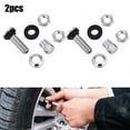 thumbnail image 4 of 2Pcs Car Tr161 Bolt In Tyre Valve Tire Metal Tubeless Clamp In Wheel Rim Rubber, 4 of 7