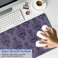 thumbnail image 4 of Long Mouse Pads for Desk,Purple Gothic Bat Pattern Desk Mats on Top Of Desks, Desk Mouse Pad Extra Large with 3mm Non-Slip Base and Stitched Edge for Gaming,Office,Work,Home 35.4"x15.7", 4 of 6