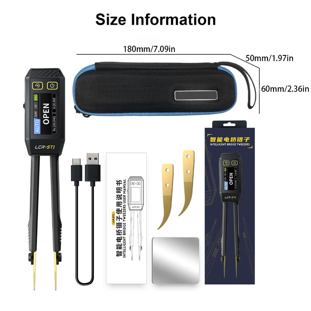Gieenan Electronic Component Analyzer Tweezer Tester Automatic Component Recognition