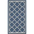 thumbnail image 1 of Safavieh Courtyard Navy Indoor Outdoor Rug - Runner 2'7" x 5', 1 of 5