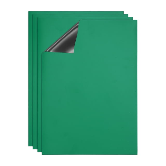 Tableau Effaçable à Sec, A4 Lot de 4 Calendrier de Réfrigérateur Aimants Tableau Blanc, Vert