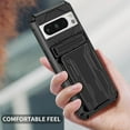 thumbnail image 3 of KOMI for Google Pixel 8 Pro Case with Card Holder, Built-in Stand Full-Body Drop Tested Protective Wallet Case for Google Pixel 8Pro (Black), 3 of 5