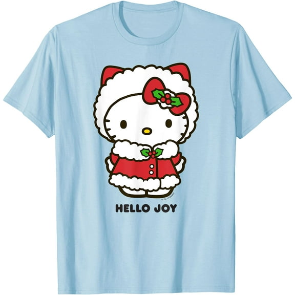 Hello Kitty "Hello Joy" Holiday Christmas DTG Print Unisex T-Shirt