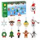 thumbnail image 3 of Decoraciones temáticas de árbol de Navidad con trineo de Papá Noel, muñeco de nieve, Manual de papel y caja para niños, los mejores regalos de cumpleaños de Navidad, 3 of 4