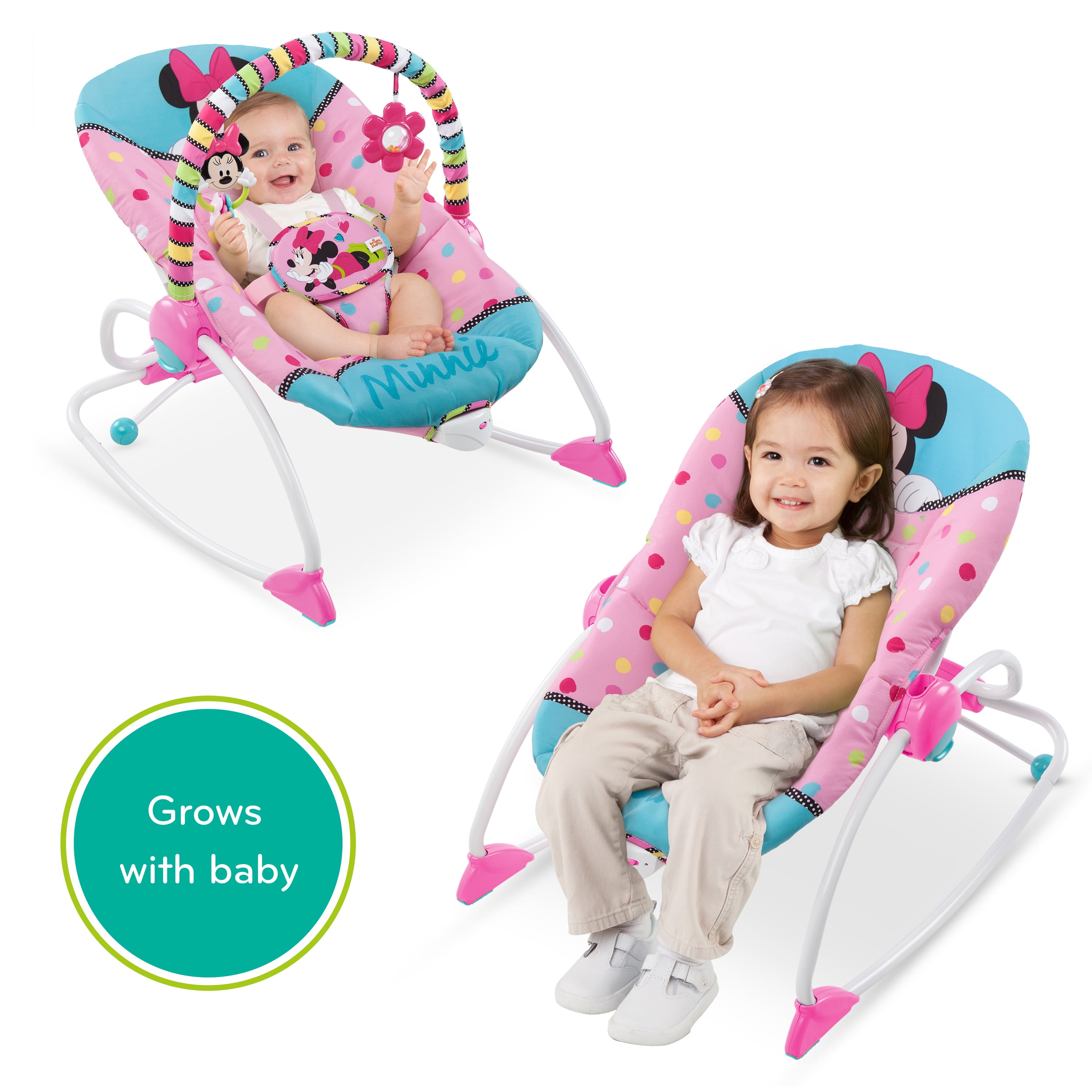 disney baby minnie walker and rocker bundle walmart com